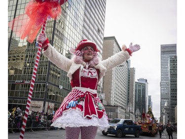 The start of the Montreal Santa Claus on Saturday, Nov. 25, 2023.