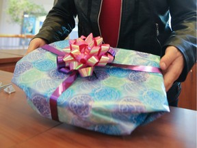 Lakeshore General Hospital Foundation volunteers wrapped Christmas presents at Fairview Pointe-Claire annually from 1996 to 2017.