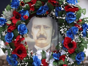 The Manitoba Métis Federation honoured Louis Riel with a ceremony at his grave.