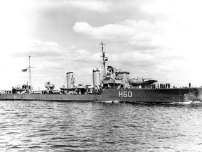 HMCS Ottawa, a Second World War destroyer named for the river that defines Ottawa, was torpedoed by a submarine while protecting a merchant navy convoy in September 1942 during the Battle of the Atlantic.