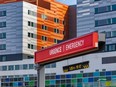 Sign leading to the emergency department at the Royal Victoria Hospital in Montreal Tuesday April 4, 2023.