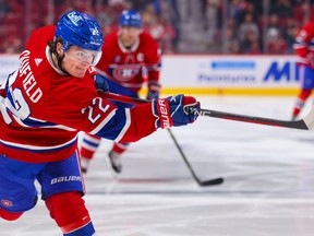 Diminutive left-winger Cole Caufield has only seven goals in his first 23 games for the Canadiens, ranking him 86th among National Hockey League goal-scorers.