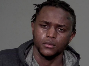 A photo of Ali Ngarukiye taken by the Montreal police after he was arrested as a suspect in the attack on Montreal police Constable Sanjay Vig.