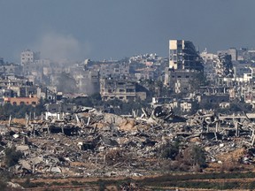 Destruction in northern Gaza.