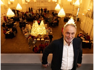 Barry F. Lorenzetti of BFI Canada and owner of Maison Principale, the site used to hold the Montreal Community Cares Christmas Gift Wrapping Party, in Montreal, on Sunday, Dec. 3, 2023.