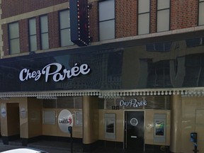 Chez Parée, a strip club on Stanley St. in Montreal.