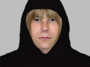 Composite sketch of suspect in an October 2023 sexual assault in Lachine.