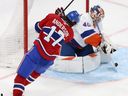 About Last Night: Habs lose third straight, but Cole Caufield stays hot 3 Canadiens' Josh Anderson (17) goes back for the rebound on New York Islanders goaltender Semyon Varlamov in Montreal on Jan. 25, 2024.