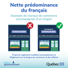 Quebec sign aid