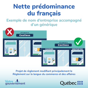 Quebec sign aid