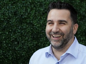 Alex Anthopoulos smiles in a close-up photo