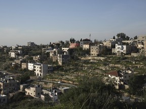 The occupied West Bank village of Beit Rima is seen on Sunday, Jan. 7, 2024.