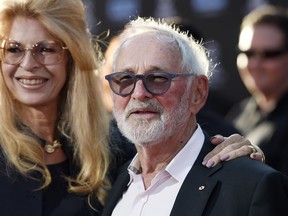 Norman Jewison appears with his wife, Lynne St. David, at the 2017 TCM Classic Film Festival in Los Angeles on April 6, 2017.