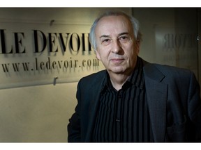 Bernard Descôteaux, former editor-in-chief of Le Devoir in the paper's newsroom on Dec. 10, 2009.