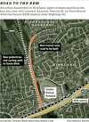 A map shows the location of a road project in western Kirkland