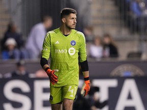 Former CF Montreal goalkeeper James Pantemis has signed with the Portland Timbers. Pantemis plays during an MLS soccer match, Saturday, June 3, 2023, in Chester, Pa.