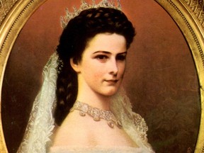 A portrait of Empress Elisabeth of Austria.