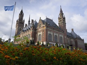 View of the Peace Palace, which houses World Court in The Hague, Netherlands, on Sept. 19, 2023.