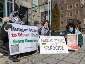 Pro-Palestinian hunger strike at McGill