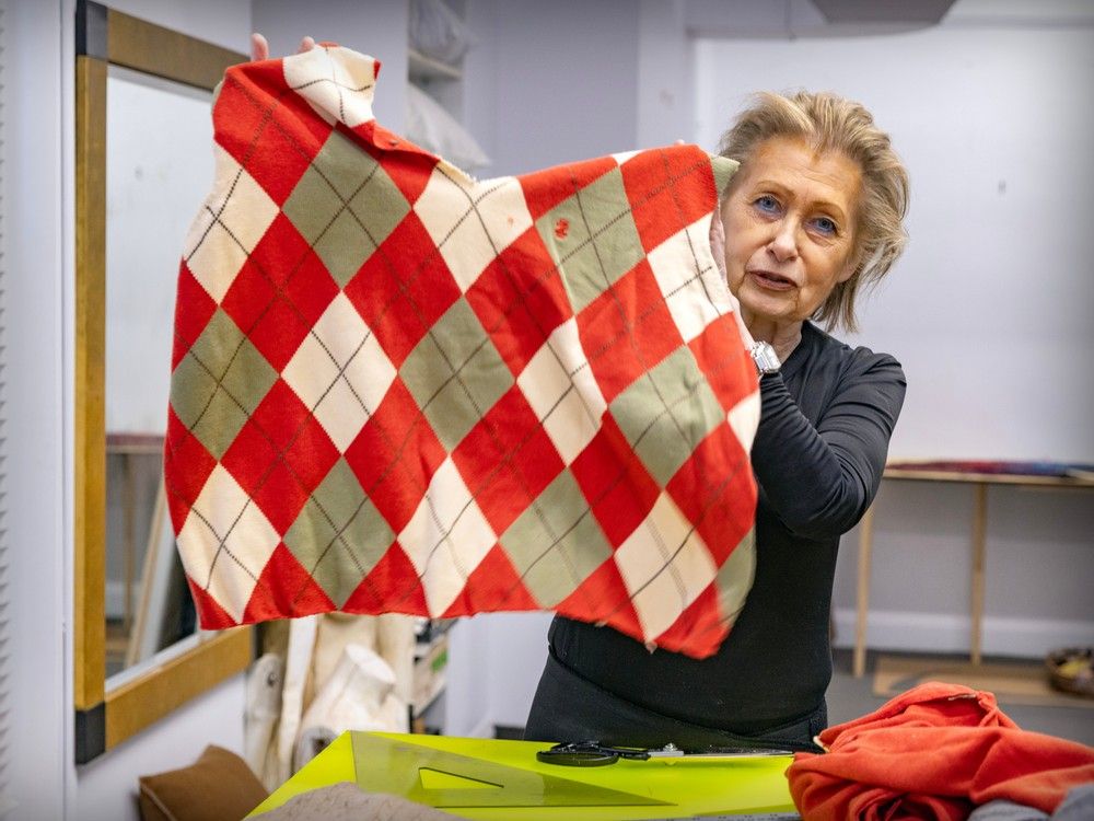 Montreal artist uses upcycled cashmere to help cushion grieving hearts