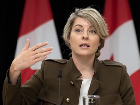 Foreign Affairs Minister Mélanie Joly is seen in a file photo.