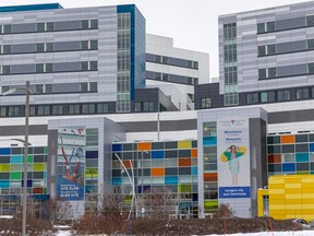 An exterior view of a Montreal hospital.