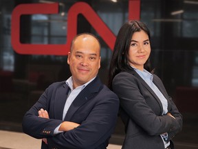 Hoang Tran, director, passenger and executive operations, and Valeria Yanez, senior manager, procurement and supply management, at Canadian National Railway. SUPPLIED
