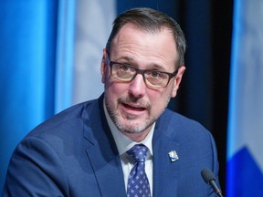 Quebec French Language Minister Jean-Francois Roberge.