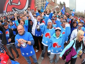 Nordiques Nation, a group of hockey fans who were campaigning for the transfer of any money-losing American NHL franchise to relocate to Quebec City, held a pre-game rally in New Jersey in 2011.