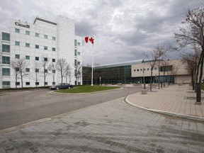 The National Microbiology Laboratory in Winnipeg is shown in a Tuesday, May 19, 2009 photo.