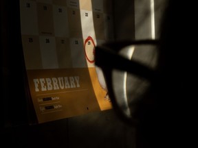 Calendar shows Feb. 29.