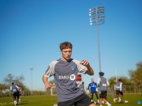 Teenage defender Sergei Kozlovskiy is shown in action last month at CF Montréal's training camp in Tucson, Ariz.