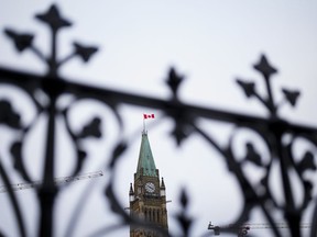 The Peace Tower on Parliament Hill.