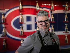 Yves Lowe, the Bell Centre chef, on Wednesday, Feb. 21, 2024.