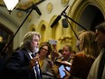 Transport Minister Pablo Rodriguez arrives for a cabinet meeting on Parliament Hill in Ottawa on Tuesday, Feb. 13, 2024.