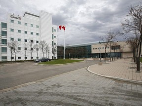 The National Microbiology Laboratory is shown in Winnipeg on May 19, 2009. Newly released documents say the careers of two scientists at the high-security laboratory ended after security reviews found they failed to protect sensitive assets and information.