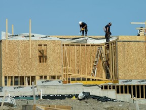 A new housing development is seen under construction in Ontario in 2023 file photo.
