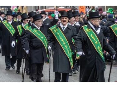 Past Irishmen of the Year, including Verdun's Walter "Wally" Gregory (2010) took part in the 199th St. Patrick's Day parade in Montreal on Sunday, March 17, 2024.