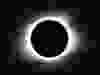 The sun is blacked out during a total eclipse