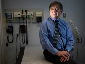 Dr. Mark Roper is photographed in an examining room.