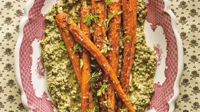 Six O’Clock Solution: Oh-so-fashionable roasted carrots with pesto