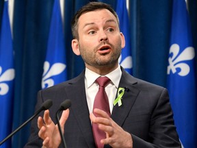 Parti Quebecois Leader Paul St-Pierre-Plamondon