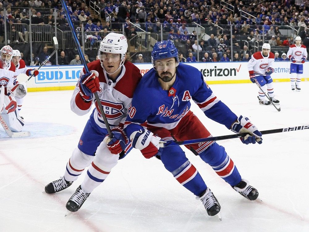 Liveblog: Slafkovsky out for Canadiens vs. Rangers