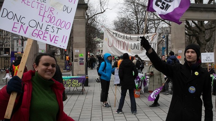 Court order limits picketing by striking McGill teaching assistants