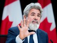 Pablo Rodriguez, minister of transport, speaks during a press conference responding to the latest auditor general report at the National Press Theatre in Ottawa, on Tuesday, March 19, 2024.