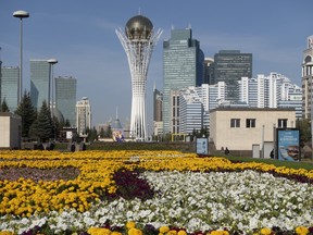 This late 2023 photo shows downtown Astana, Kazakhstan, where some Russian soldiers who deserted the war in Ukraine live in hiding while they apply for asylum.
