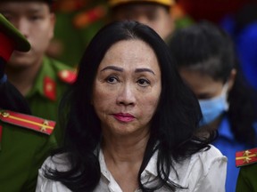 Businesswoman Truong My Lan attends a trial in Ho Chi Minh City, Vietnam on Thursday, April 11, 2024.