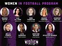 Participants in the CFL's Women in Football Program for 2024.