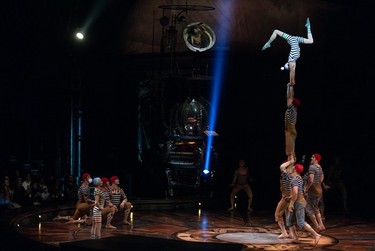 A scene from Cirque du Soleil's new show, Kurios, under the big tent in Old Montreal on Wednesday, May 29, 2024.