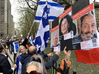 A scene from McGill University pro-Palestinian encampment on May 2, 2024.